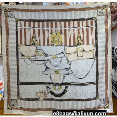 Fendi silk foulard scarf 90x90cm 07 2024