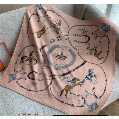 Hermes scarf 90x90cm in silk twill Top Quality 151 2024