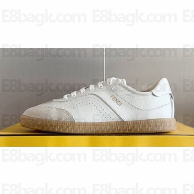 Fendi Flair leather low-tops Sneakers Top Quality White 2024