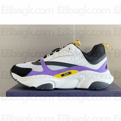 Dior Technical Mesh and Smooth Calfskin B22 Men's Sneakers Top Quality 33 2024