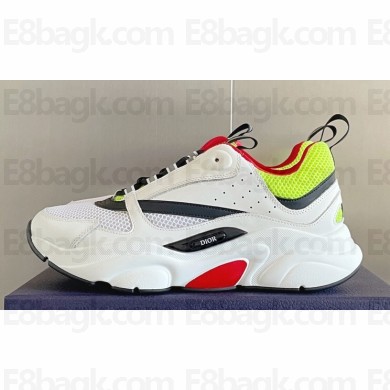 Dior Technical Mesh and Smooth Calfskin B22 Men's Sneakers Top Quality 37 2024
