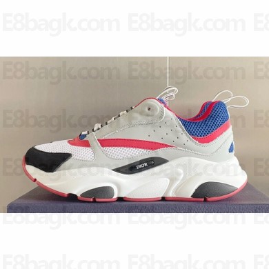 Dior Technical Mesh and Smooth Calfskin B22 Men's Sneakers Top Quality 45 2024
