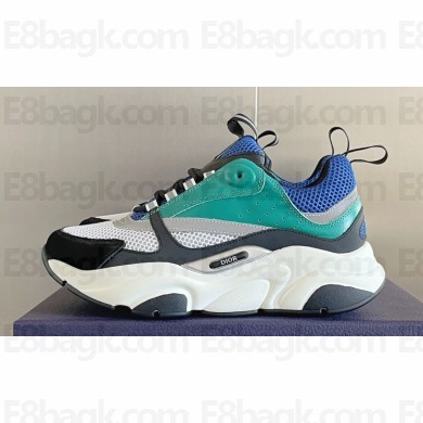 Dior Technical Mesh and Smooth Calfskin B22 Men's Sneakers Top Quality 46 2024