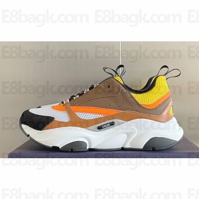 Dior Technical Mesh and Smooth Calfskin B22 Men's Sneakers Top Quality 52 2024