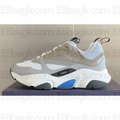 Dior Technical Mesh and Smooth Calfskin B22 Men's Sneakers Top Quality 60 2024