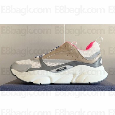 Dior Technical Mesh and Smooth Calfskin B22 Men's Sneakers Top Quality 64 2024