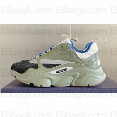 Dior Technical Mesh and Smooth Calfskin B22 Men's Sneakers Top Quality 11 2024