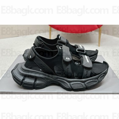 Balenciaga 3xl Rubber Women/Men Sandals Black 2024