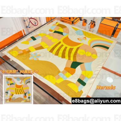 Hermes scarf 90x90cm in silk twill Top Quality 165 2024