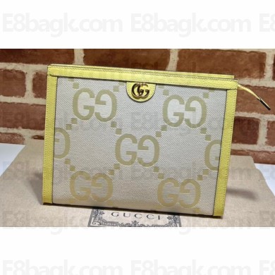 Gucci Ophidia GG Pouch bag 625549 Yellow GG Supreme canvas 2024
