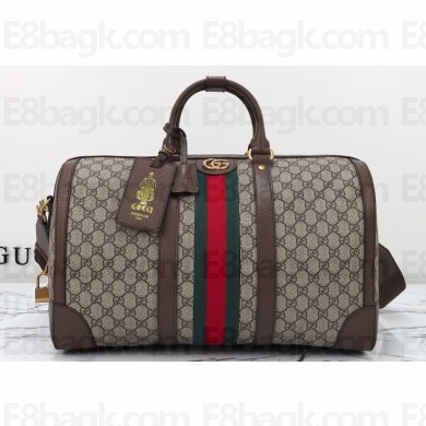 Gucci Savoy Medium Duffle Bag 724642 Beige GG Supreme canvas Brown 2024