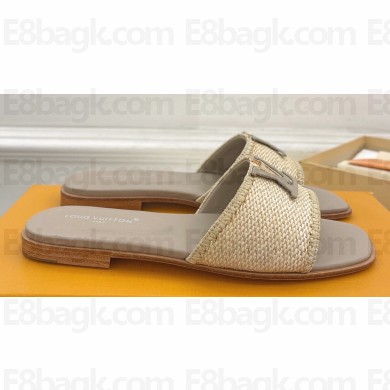Louis Vuitton LV By The Pool LV Capri Flat Mules Raffia 01 2024