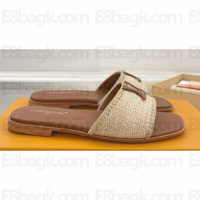 Louis Vuitton LV By The Pool LV Capri Flat Mules Raffia 04 2024