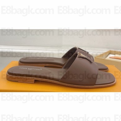Louis Vuitton LV Capri Flat Mules Calf leather Coffee 2024