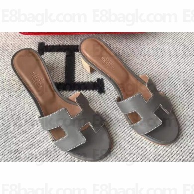Hermes Heel 5cm Oasis Sandals in Swift Box Calfskin (original quality) 34