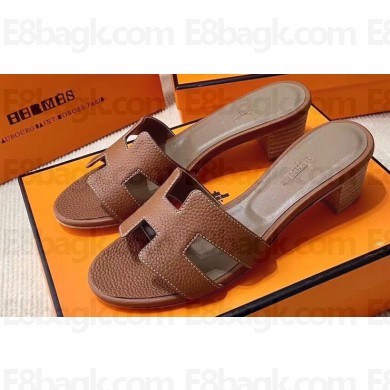 Hermes Heel 5cm Oasis Sandals in Togo Leather (original quality) 42