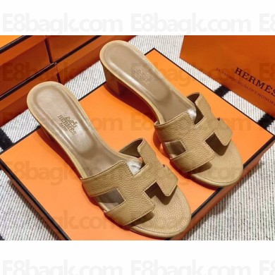 Hermes Heel 5cm Oasis Sandals in Togo Leather (original quality) 57