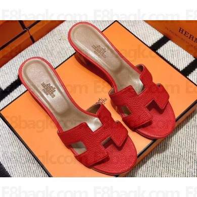 Hermes Heel 5cm Oasis Sandals in Togo Leather (original quality) 61