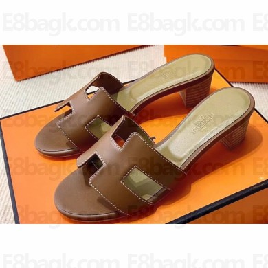 Hermes Heel 5cm Oasis Sandals in Swift Box Calfskin (original quality) 64