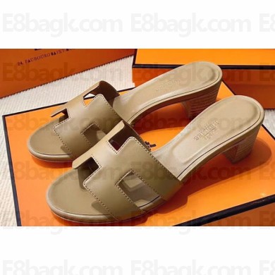 Hermes Heel 5cm Oasis Sandals in Swift Box Calfskin (original quality) 68