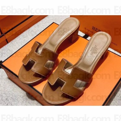Hermes Heel 5cm Oasis Sandals in Swift Box Calfskin (original quality) 95