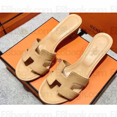 Hermes Heel 5cm Oasis Sandals in Swift Box Calfskin (original quality) 105