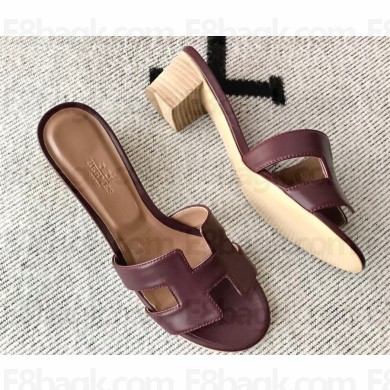 Hermes Heel 5cm Oasis Sandals in Swift Box Calfskin (original quality) 22