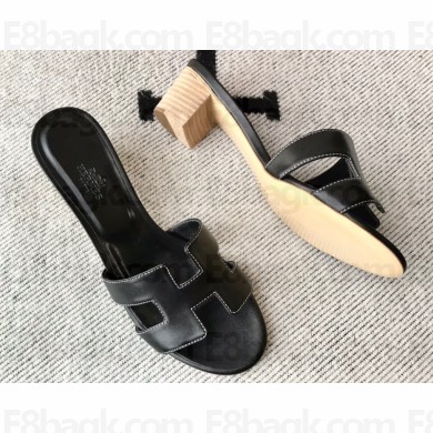 Hermes Heel 5cm Oasis Sandals in Swift Box Calfskin (original quality) 24