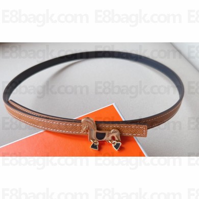 Hermes Tornade belt buckle & Reversible leather strap 13 mm 05