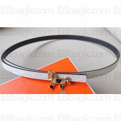 Hermes Tornade belt buckle & Reversible leather strap 13 mm 06