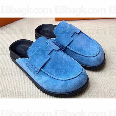 Hermes Go Women/Men mules in suede calfskin (original quality) 11