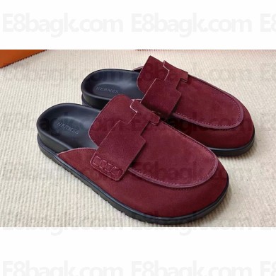 Hermes Go Women/Men mules in suede calfskin (original quality) 12
