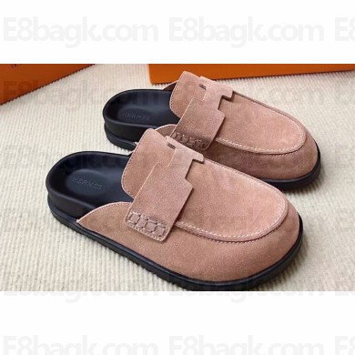 Hermes Go Women/Men mules in suede calfskin (original quality) 15