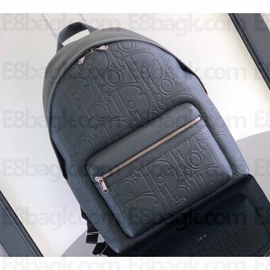 Dior Rider 2.0 Zipped Backpack Bag in Black Dior Gravity Leather and Black Grained Calfskin 2024