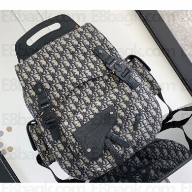 Dior Maxi Gallop Backpack Bag in Beige and Black Dior Oblique Jacquard 2024