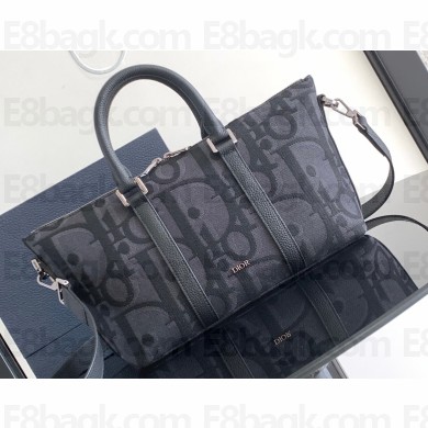 Dior Weekender 25 Bag in Black Maxi Dior Oblique Jacquard 2024