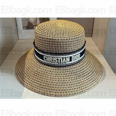 Dior D-Bobby Large Brim Straw Hat 02 2024