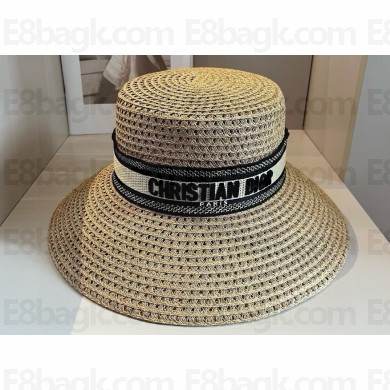 Dior D-Bobby Large Brim Straw Hat 01 2024