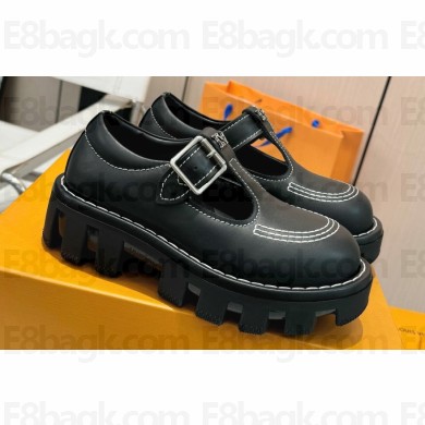Louis Vuitton LV Checker Women/Men Mary Janes calf leather Black 1ACNBB 2024