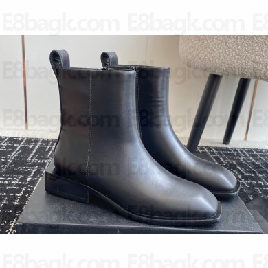 Alexander Wang Heel 3cm Throttle Ankle Boots in Calf Leather Black 2024