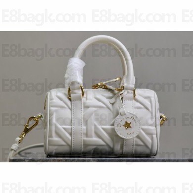 Dior Groove 16 Bag in White Graphic Cannage Calfskin 2024
