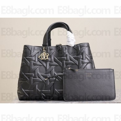 Dior Large Dior Toujours in Black Graphic Cannage Calfskin 2024