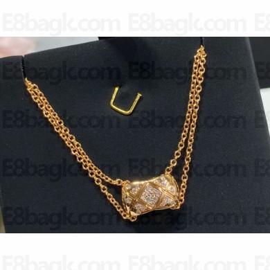Chanel Coco Crush Necklace Yellow Gold with diamonds 2024
