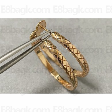 Chanel Coco Crush Earrings Yellow Gold 2024