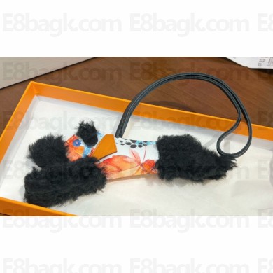 Hermes Budy charm in wool and lambskin 01 2024