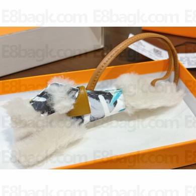 Hermes Budy charm in wool and lambskin 02 2024