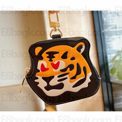 Louis Vuitton Tiger Coin Card Holder M81078 Orange 2024