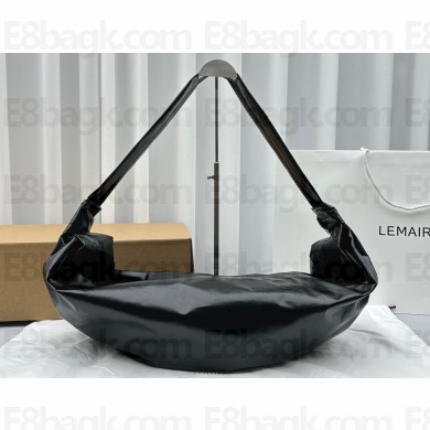Lemaire Large Croissant Soft Calfskin Shoulder Bag 8820 Black