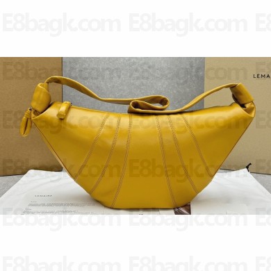 Lemaire Large Croissant Shoulder Bag 8820 Yellow