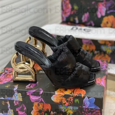 Dolce & Gabbana Down-padded mules with DG Pop heel 2021 01